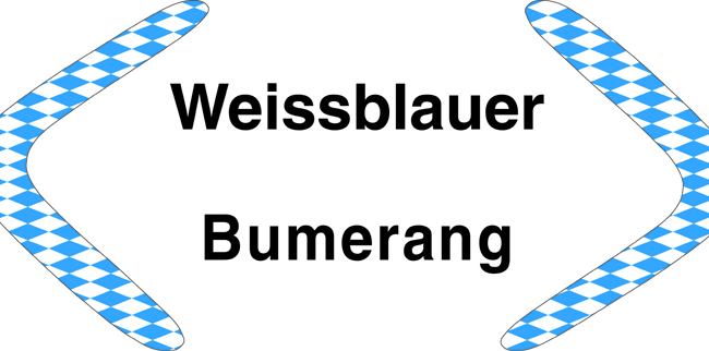 Spende Weißblauer Bumerang für Hilfe für Kids